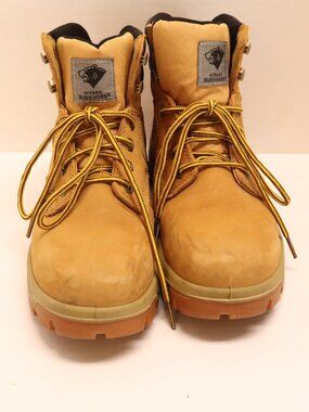 Hermon Survivors Men's Work Boots Tan Waterproof Anti-Fatigue Size 6W